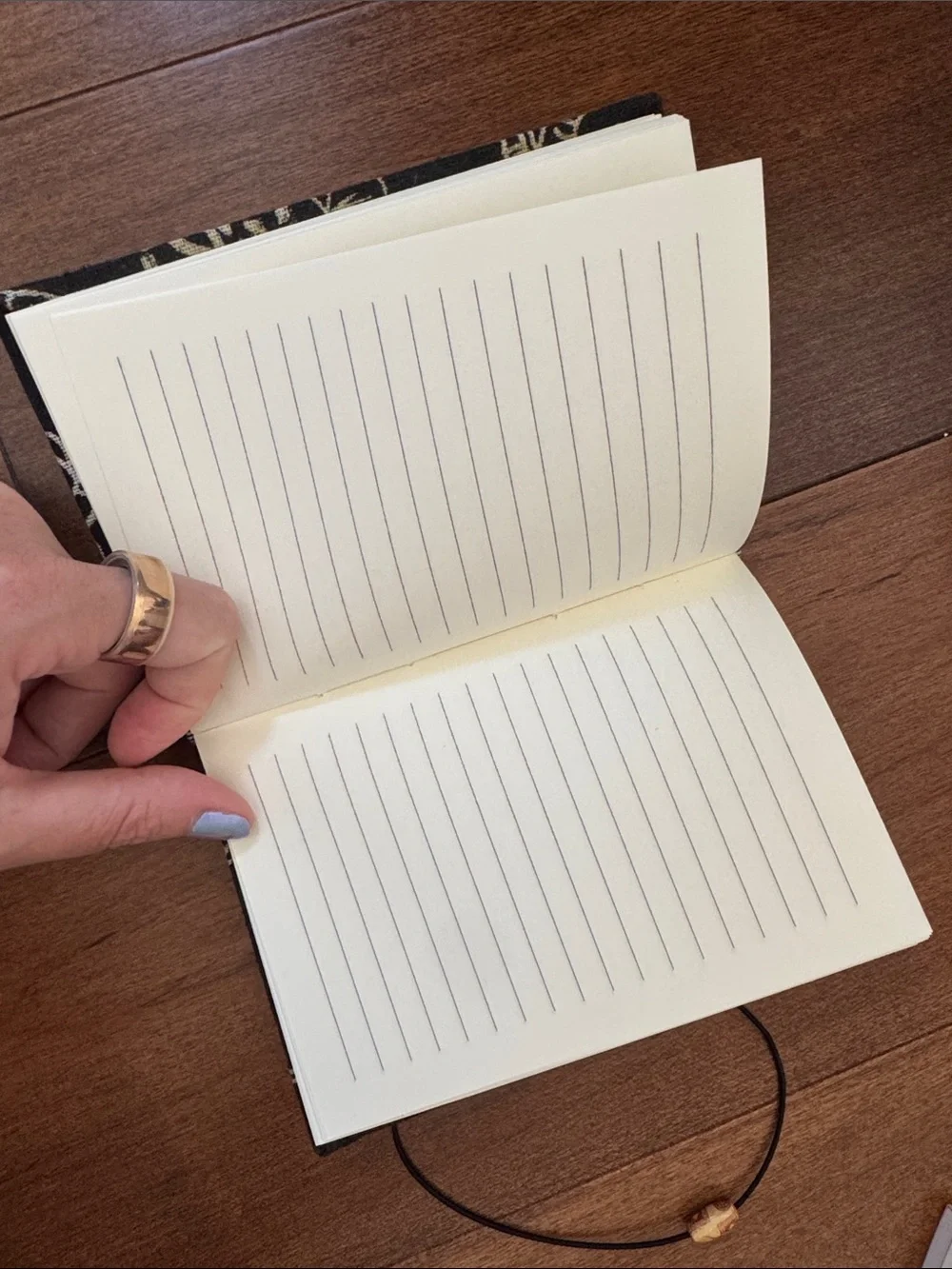 Black & White Elephant-Print Notebook